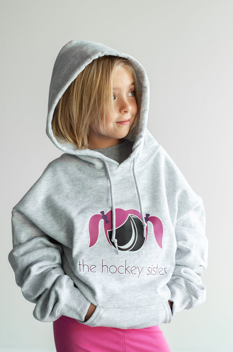 Grey Hockey Sister Hoodie